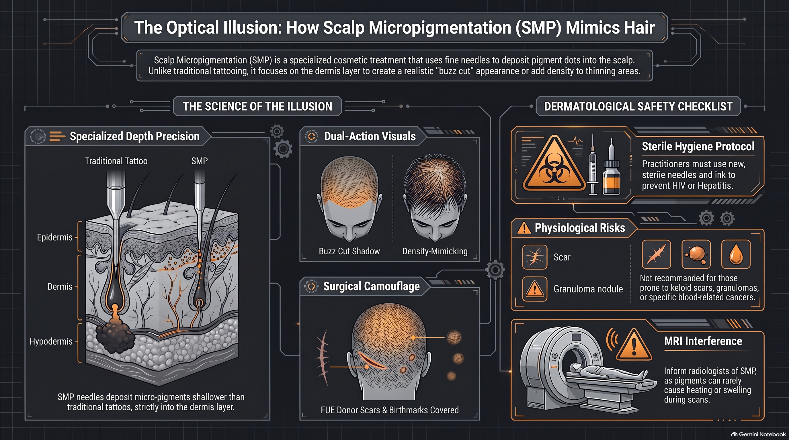 Scalp micropigmentation science and safety
